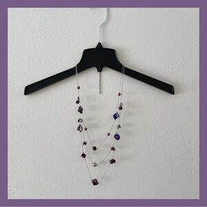 Purple & Silver Multi--hue Necklace by G.H. Bass & Co.